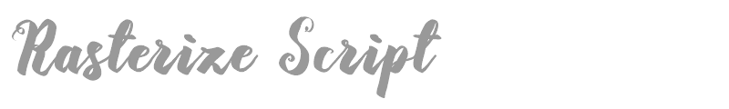 Rasterize Script